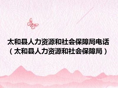 太和县人力资源和社会保障局新项目助力县域经济高质量发展